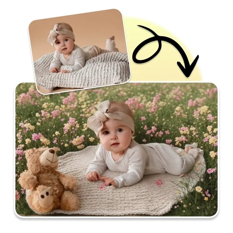 Newborn photoshoot preview