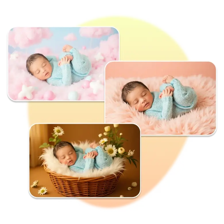 Newborn photoshoot preview